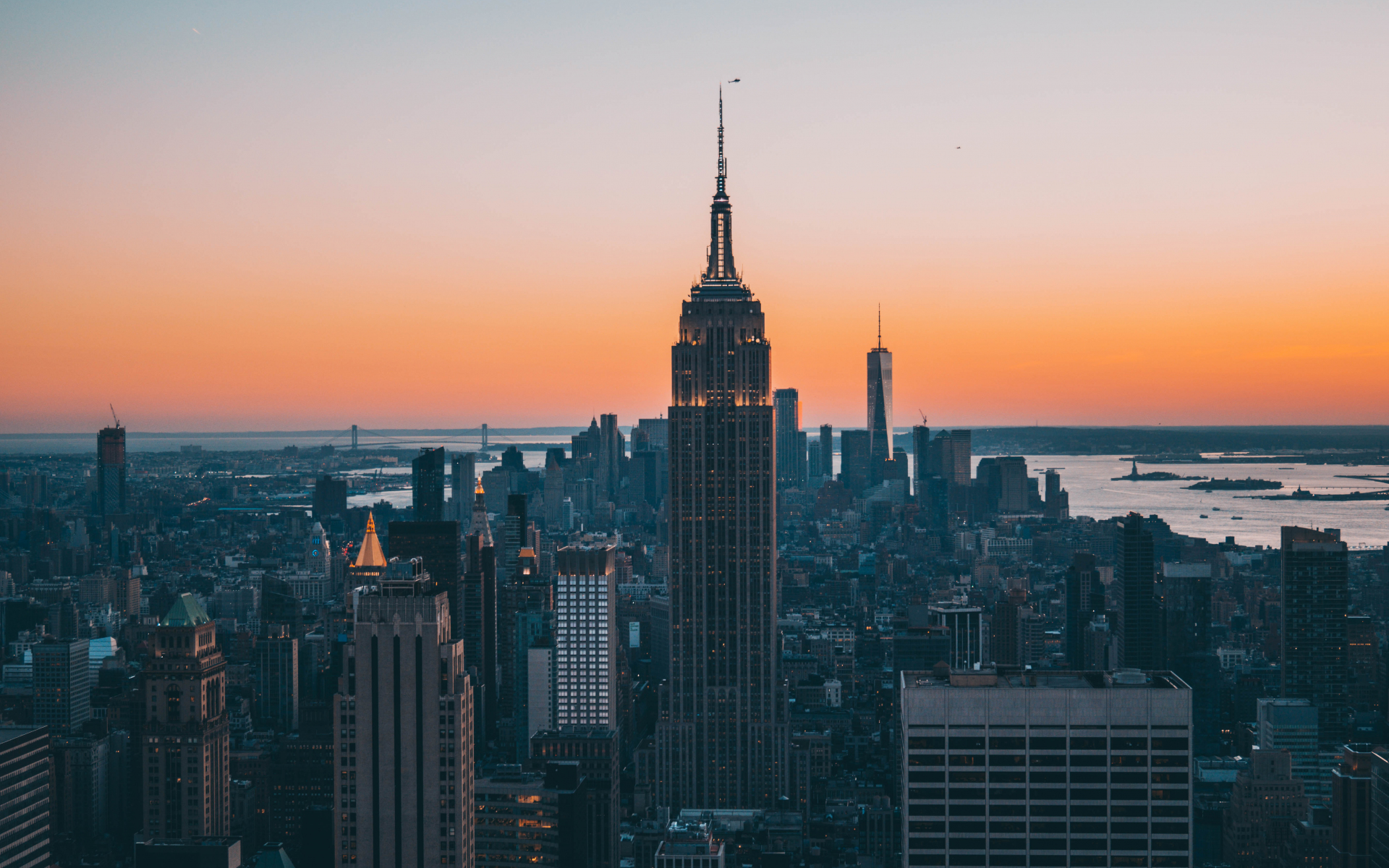 Архитектура Эмпайр Стейт Билдинг Empire State Building США Нью-Йорк скачать